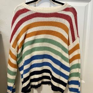 -SOLD- American Eagle Striped Rainbow Top